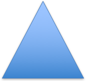 Diagram: a light-blue triangle on a black background